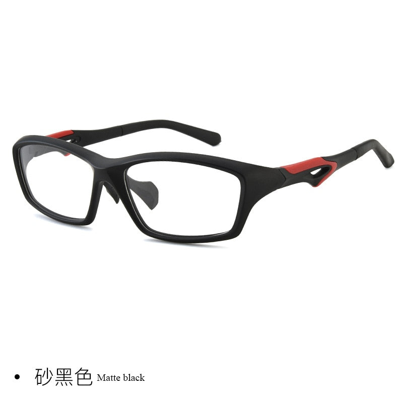 Men's Full Rim TR90 Frame Sport Eyeglasses Zt9233 Sport Eyewear Bclear matte black  