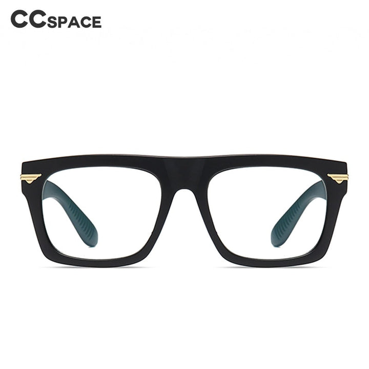 CCSpace Unisex Full Rim Square Tr 90 Titanium Frame Eyeglasses 49362 Full Rim CCspace   