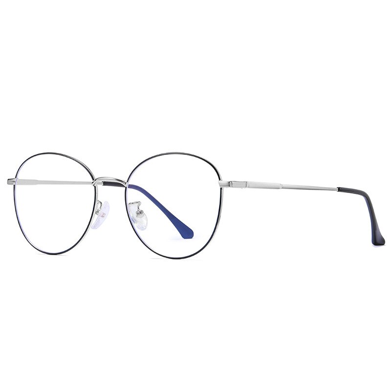 Reven Jate 1918 Unisex Eyeglasses Anti Blue Ray Light Blocking Full Rim Alloy Metal Full Rim Reven Jate   