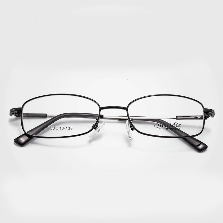Unisex Full Rim Memory Alloy Frame Eyeglasses S611 Full Rim Bclear black  