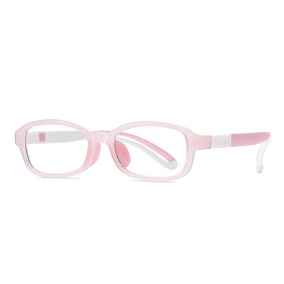 Ralferty Kids' Eyeglasses Flexible Silicone D5117 Frame Ralferty C2 Light Pink  