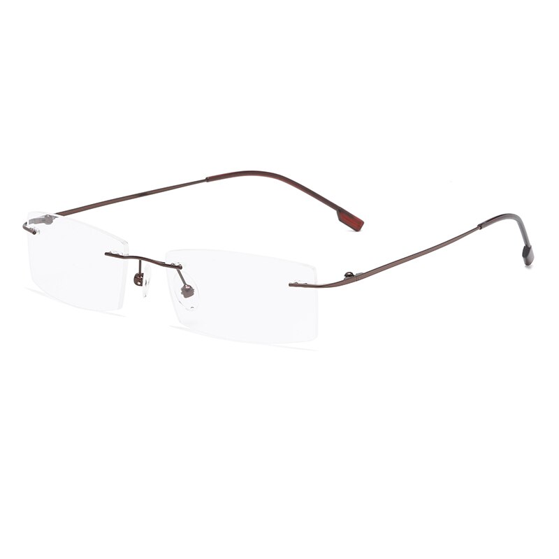 Zirosat 522 Unisex Eyeglasses Memory Titanium Rimless Rimless Zirosat   