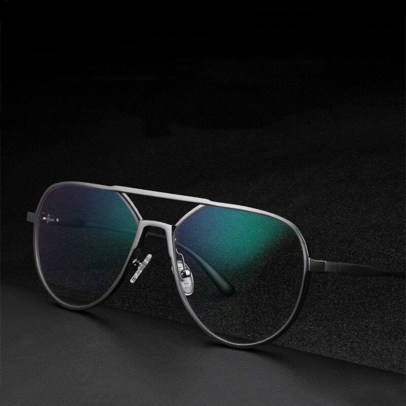 Hdcrafter Unisex Full Rim Square Round Aluminum Magnesium Alloy Frame Eyeglasses 8685 Full Rim Hdcrafter Eyeglasses   