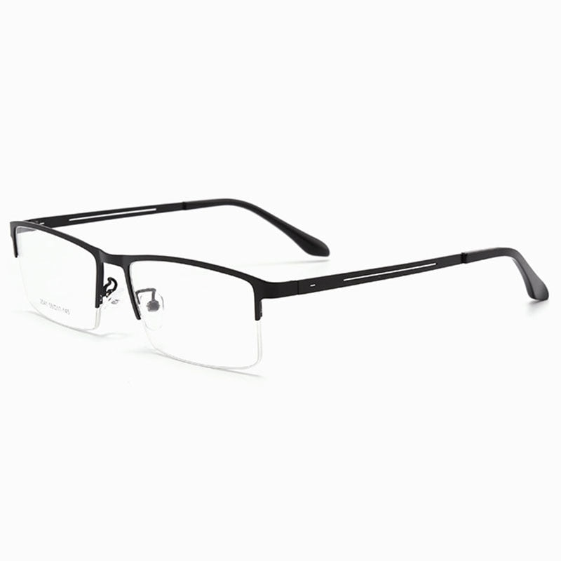 Hotochki Men's Semi Rim Alloy Frame Eyeglasses TR-90 Resin Temples 2541 Semi Rim Hotochki   