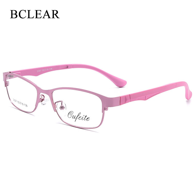 Women's Full Rim Oval Alloy TR90 Frame Eyeglasses My2307 Full Rim Bclear   