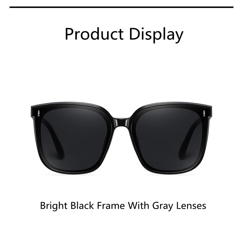 KatKani Unisex Full Rim TR 90 Resin Square Frame Polarized Sunglasses Tr6304 Sunglasses KatKani Sunglasses   
