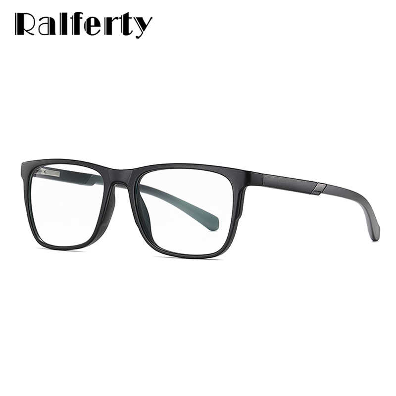 Ralferty Men's Eyeglasses Square Tr90 Anti-Glare D2309 Frame Ralferty   