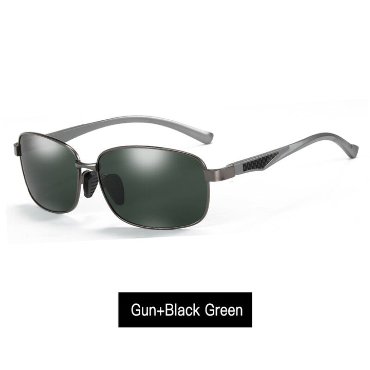 Aidien Men's Semi Rim Alloy Aluminum Magnesium Frame Sunglasses 7755 Sunglasses Aidien C3 Other 