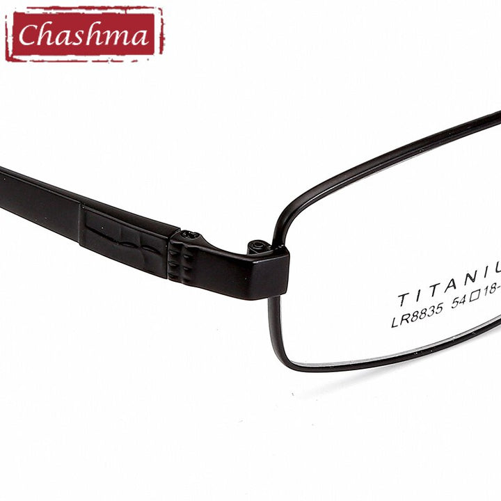 Chashma Ottica Men's Full Rim Rectangle Titanium Eyeglasses 8835 Full Rim Chashma Ottica   