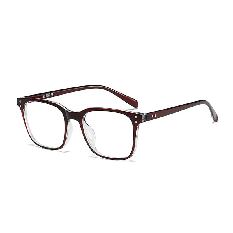 Hotony Unisex Full Rim Square TR 90 Frame Eyeglasses 6328 Full Rim Hotony TEA  