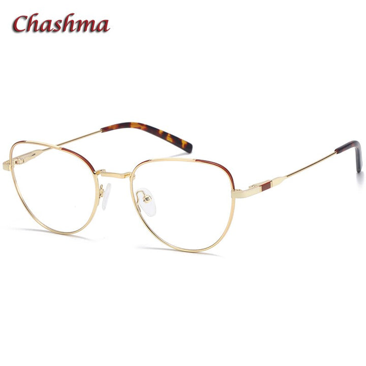 Chashma Ochki Women's Full Rim Square Cat Eye Alloy Eyeglasses 4120 Full Rim Chashma Ochki   