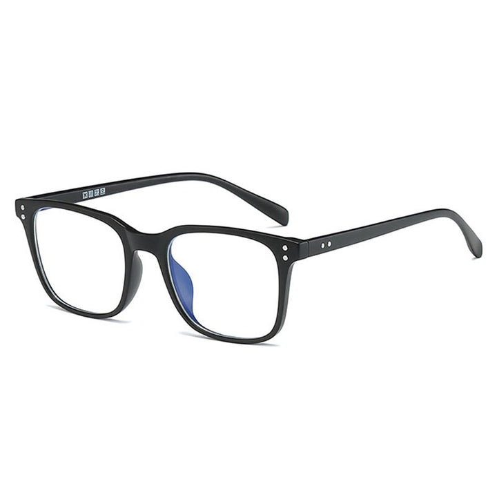 Hotony Unisex Full Rim Square TR 90 Frame Eyeglasses 6328 Full Rim Hotony Matte Black  
