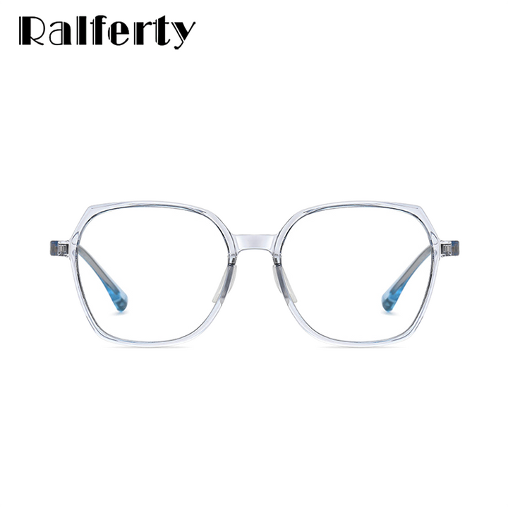 Ralferty Unisex Eyeglasses Anti-glare Big Square Anti Blue Light D208 Anti Blue Ralferty   