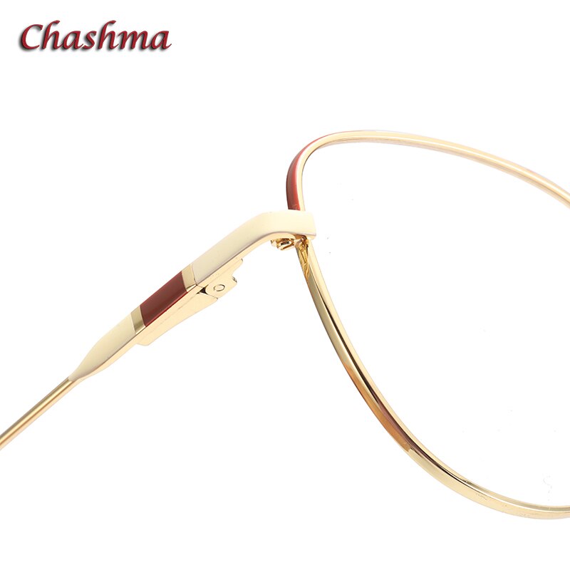 Chashma Ochki Women's Full Rim Square Cat Eye Alloy Eyeglasses 4120 Full Rim Chashma Ochki   