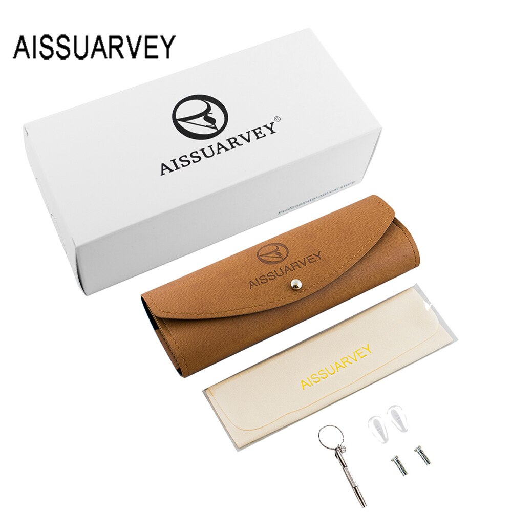 Aissuarvey Unisex Full Rim IP Titanium Frame Eyeglasses Full Rim Aissuarvey Eyeglasses   