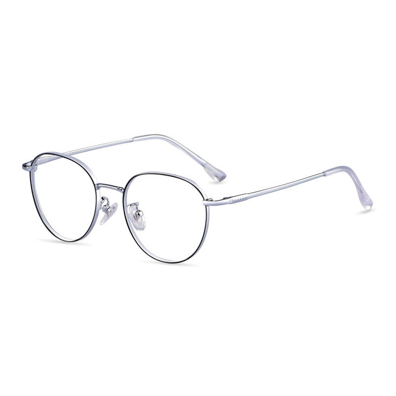 Hotony Unisex Full Rim Titanium Alloy Polygonal Frame Eyeglasses 80047 Full Rim Hotony   