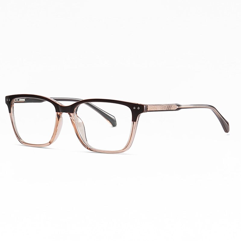 Hotochki Unisex Full Rim TR-90 Resin Frame Eyeglasses Tr3514 Full Rim Hotochki GradientBrownC224  