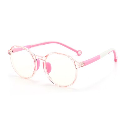 Ralferty Children's Eyeglasses Anti Blue Light Anti-glare TR90 Mf8305 Anti Blue Ralferty C6 Clear Pink  