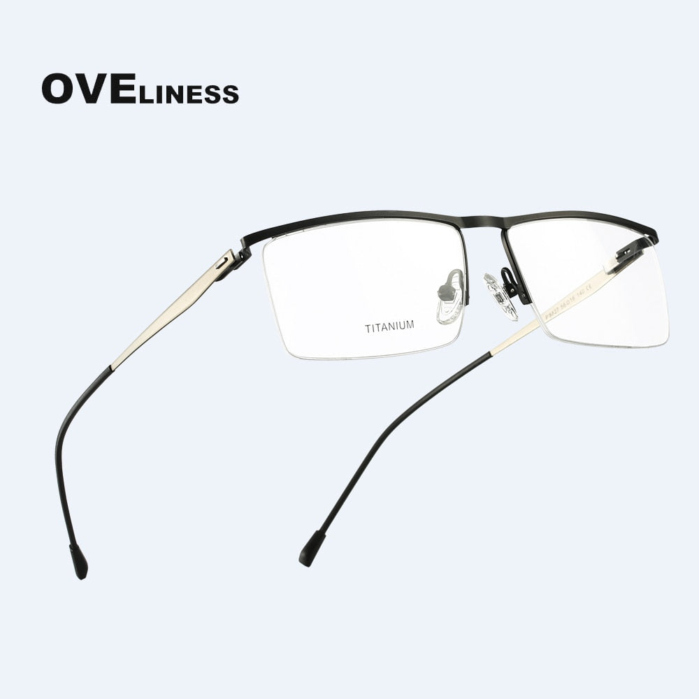 Oveliness Men's Titanium Eyeglasses - Stylish and Functional – FuzWeb