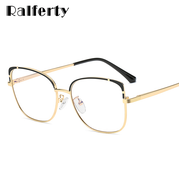 Ralferty Women's Eyeglasses F95799 Cat Eye Anti Blue Light Anti Blue Ralferty   