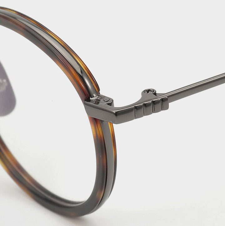 Aissuarvey Acetate Alloy Round Frame  Unisex Eyeglasses Frame Aissuarvey Eyeglasses   