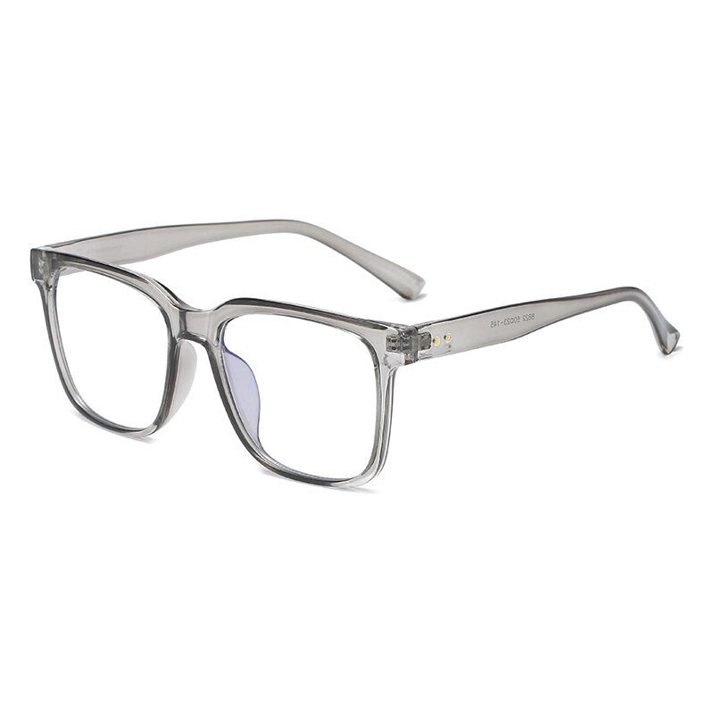 Hotony Unisex Full Rim Square Acetate Eyeglasses 8822 Full Rim Hotony Gray  