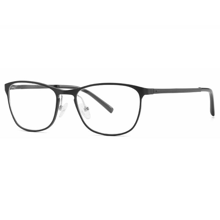 Hotony Unisex Full Rim Square Alloy Spring Hinge Frame Eyeglasses 6290 Full Rim Hotony black  