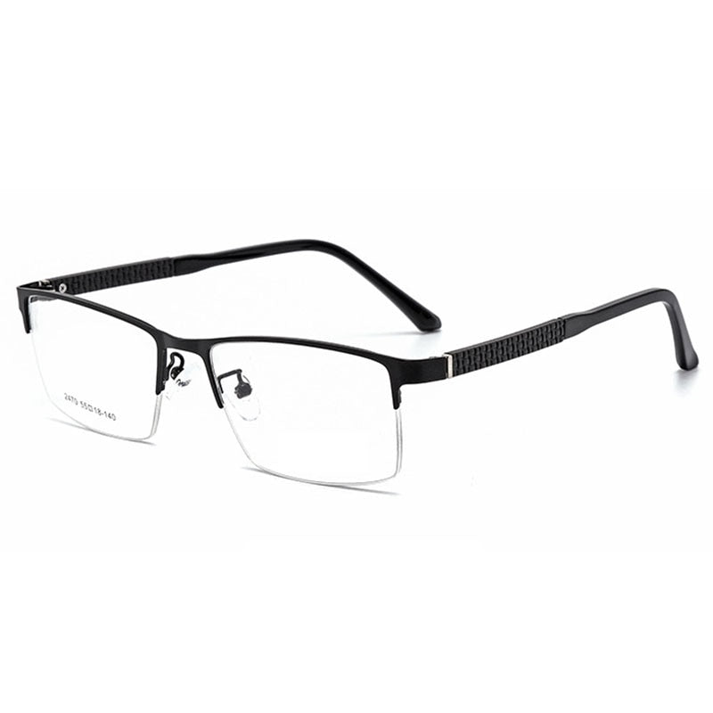 Hotochki Men's Semi Rim Browline Alloy Frame Eyeglasses 2470 Semi Rim Hotochki   
