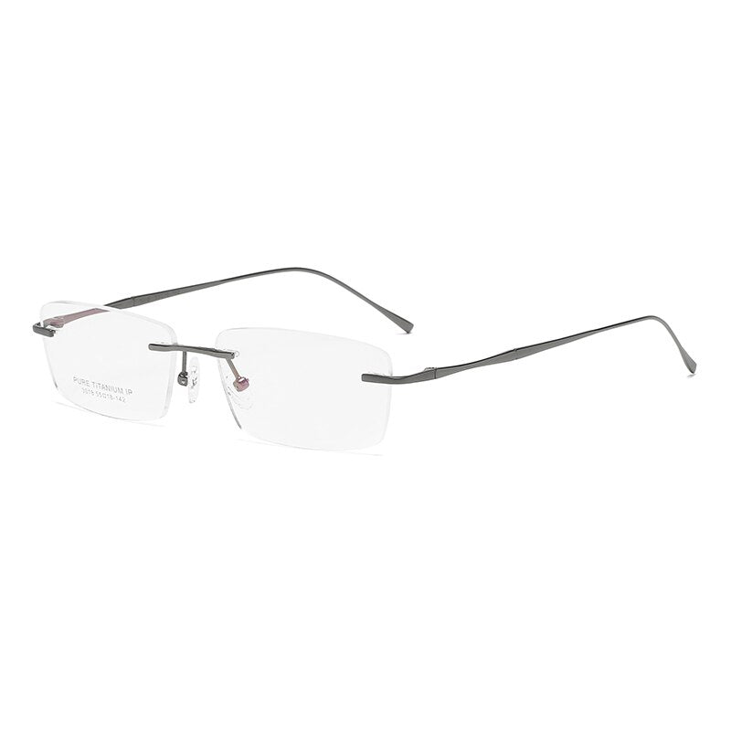 Zirosat 3018 Unisex Eyeglasses Pure Titanium Rimless Rimless Zirosat   