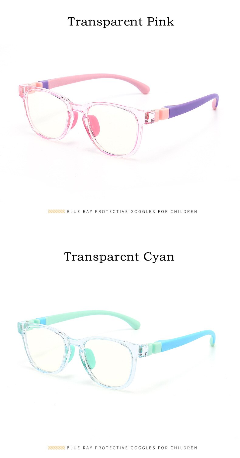 Yimaruili Unisex Children's Full Rim Silicone Frame Eyeglasses KF8509 Full Rim Yimaruili Eyeglasses   