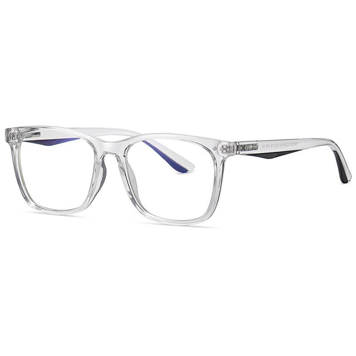 Hotochki Men's Full Rim Acetate Frame Anti Blue Light Lens Eyeglasses 2322 Full Rim Hotochki Transparent  