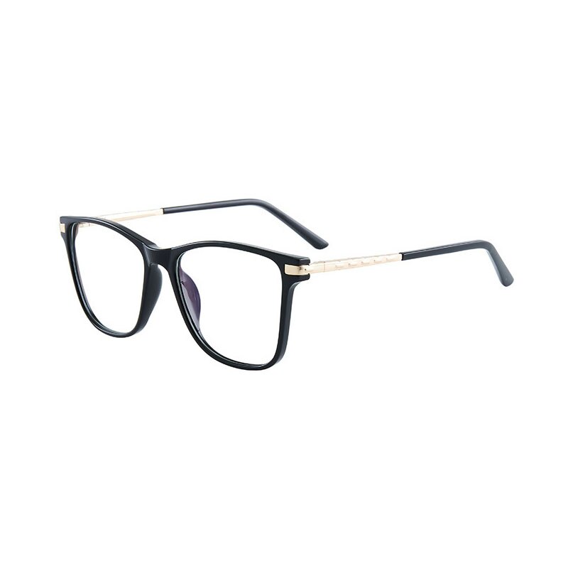 Hotony Women's Full Rim TR 90 Resin Square Frame Eyeglasses 7039 Full Rim Hotony black  