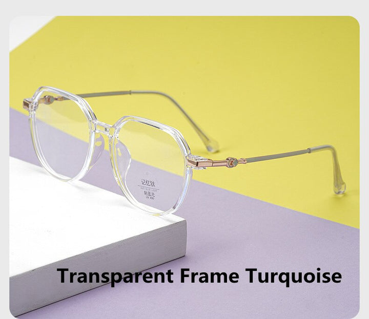 KatKani Women's Full Rim Titanium Alloy TR 90 Acrylic Resin Frame Eyeglasses K31002 Full Rim KatKani Eyeglasses   
