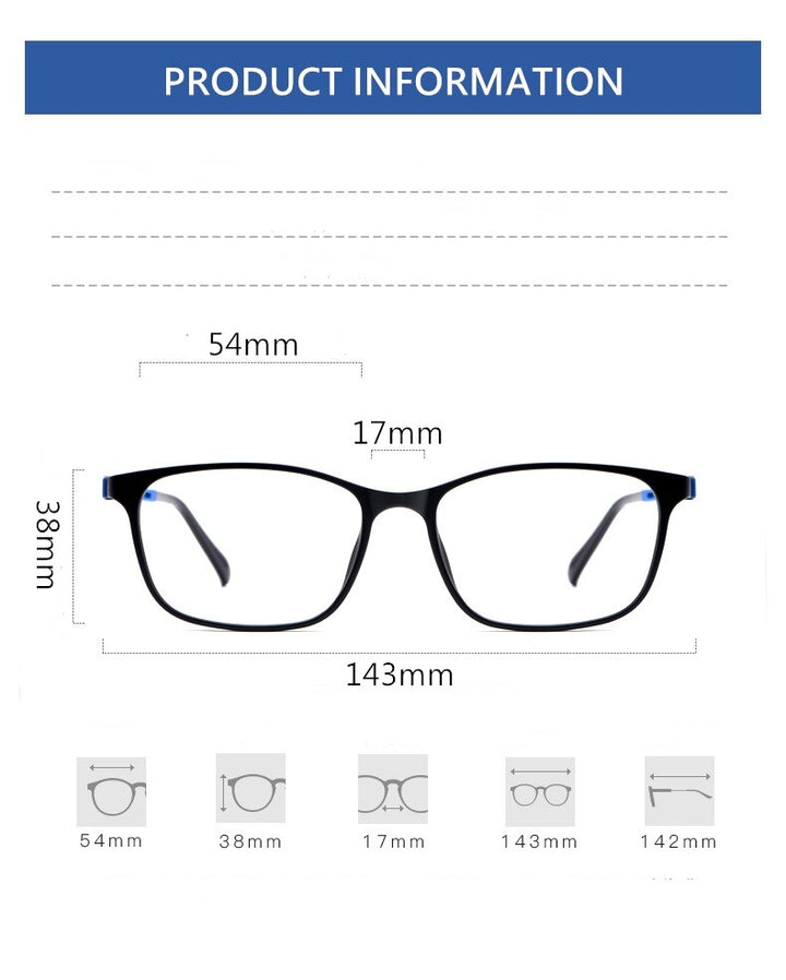 Yimaruili Unisex Full Rim Ultem/Steel Frame Eyeglasses 1939TR Full Rim Yimaruili Eyeglasses   