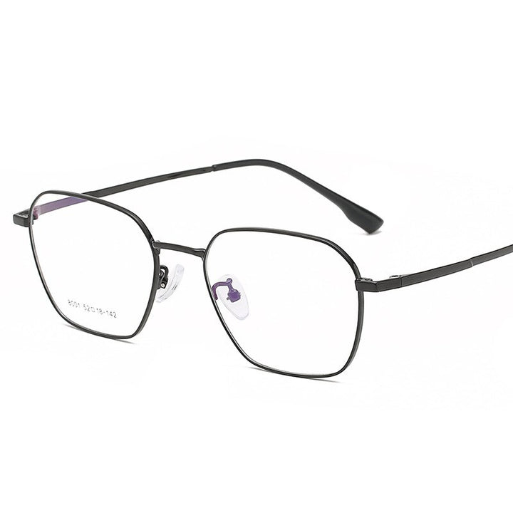 Hotony Unisex Full Rim Square Alloy Frame Eyeglasses 8001 Full Rim Hotony   