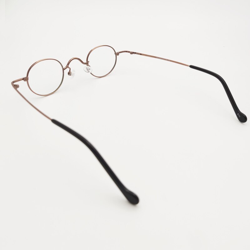 Unisex Oval Titanium Frame Eyeglasses Customizable Lenses Frame Yujo   