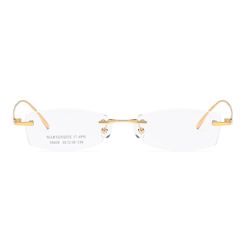 Zirosat 56059 Unisex Eyeglasses Alloy Titanium Rimless Rimless Zirosat   