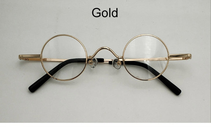 Unisex John Lennon Style Alloy Frame Reading Glasses 811001 Reading Glasses Yujo Gold China 