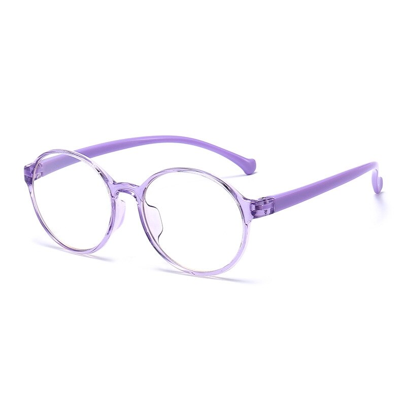 Yimaruili Unisex Children's Full Rim Acetate Frame Eyeglasses YKF2040 Full Rim Yimaruili Eyeglasses Purple  