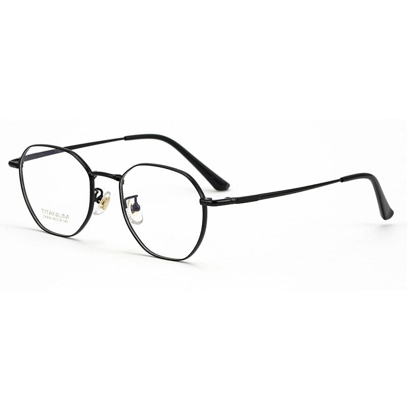 Muzz Unisex Full Rim Round IP Titanium Frame Eyeglasses Ck836 Full Rim Muzz C4  