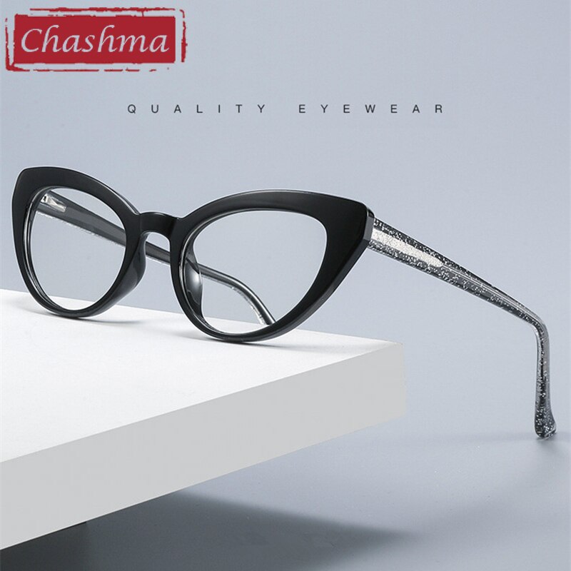 Women's Cat Eye Acetate Frame Eyeglasses Model 2012 Frame Chashma   