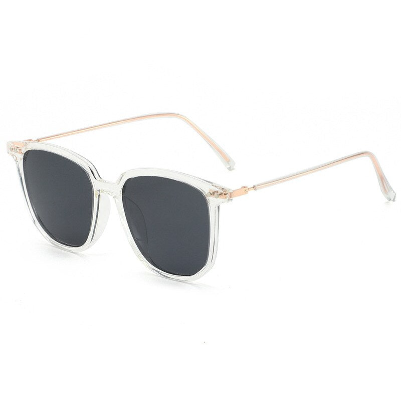 KatKani Unisex Full Rim TR90 Resin Plated Metal Square Frame Polarized Sunglasses P268 Sunglasses KatKani Sunglasses   