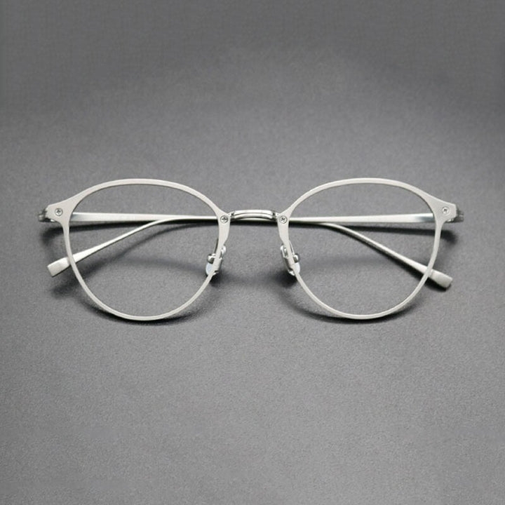 Gatenac Square Titanium Eyeglasses – FuzWeb
