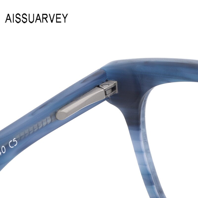 Aissuarvey Acetate Full Rim Double Bridge Frame Unisex Eyeglasses K9177 Full Rim Aissuarvey Eyeglasses   