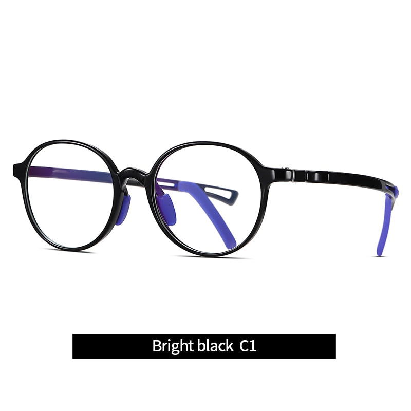 Reven Jate Kids' Eyeglasses 5115 Flexible Frame Reven Jate shiny black  