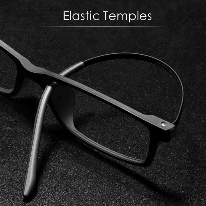 KatKani Men's  Full Rim TR 90 Alloy Frame Titanium Temple Eyeglasses 20971 Full Rim KatKani Eyeglasses   