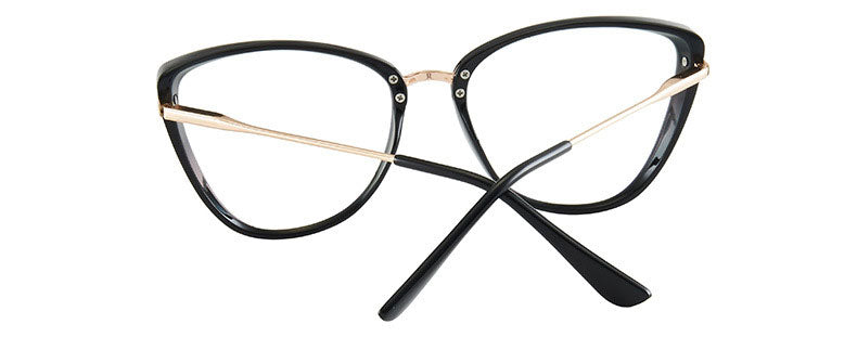 Hotony Women's Full Rim TR 90 Resin Cat Eye Frame Eyeglasses 7033 Full Rim Hotony   