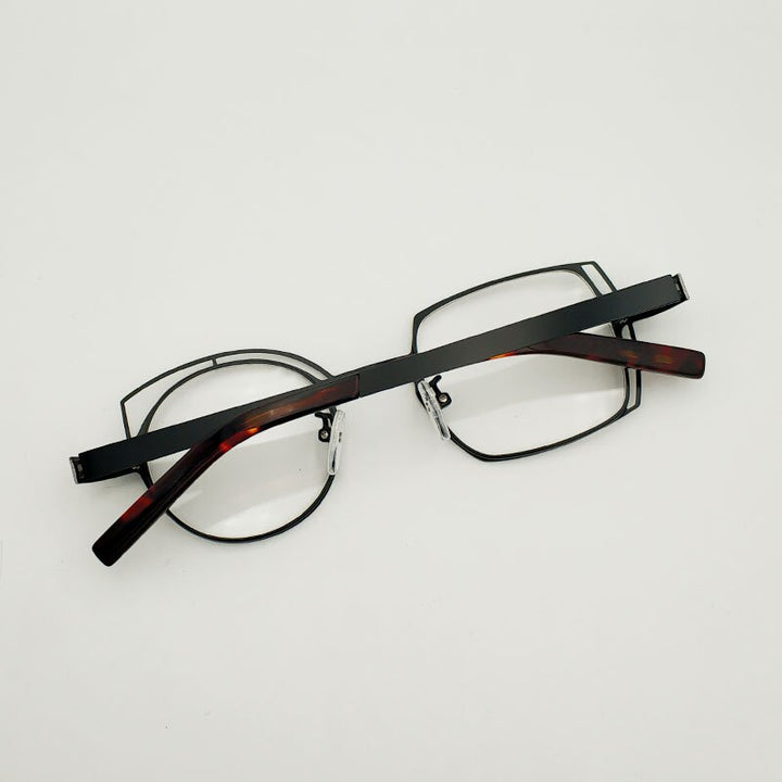 Unisex Square Round Stainless Steel Frame Reading Glasses 811010 Reading Glasses Yujo   