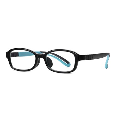 Ralferty Kids' Eyeglasses Flexible Silicone D5117 Frame Ralferty C1 Shiny Black  