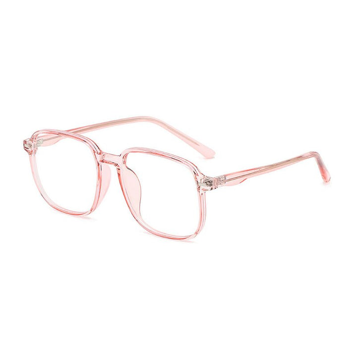Handoer Unisex Full Rim Square Tr 90 Eyeglasses 8821 Full Rim Handoer Pink  